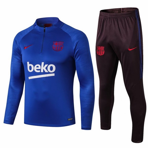 Trainingsanzug Barcelona 2019-20 Blau Rote Fussballtrikots Günstig